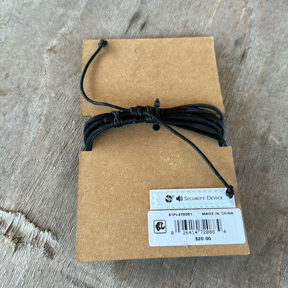 RA‎ Rogue Accessories Newberg Wrap Men’s Bracelet Black NWT